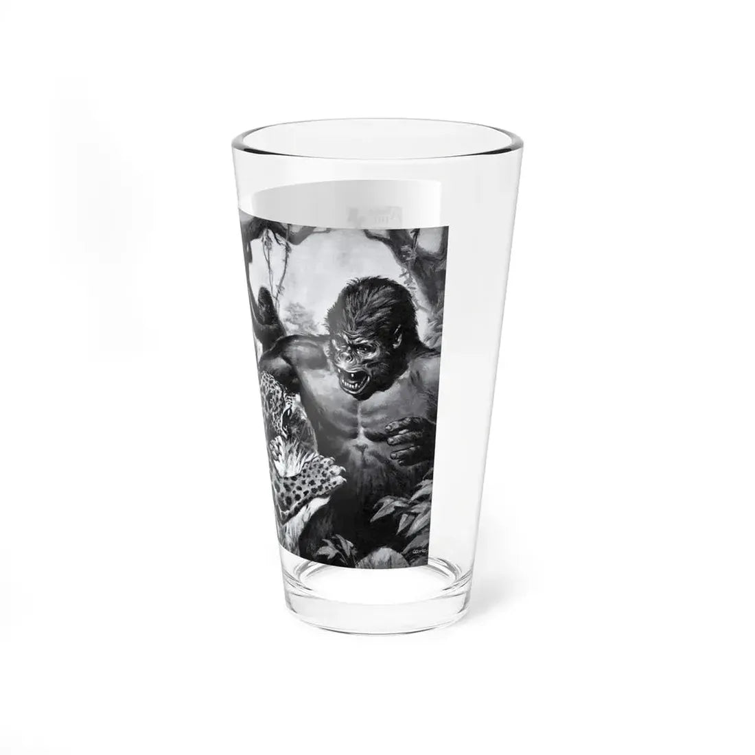 Jungle Fury, Animal Life, May 1954 - Pint Glass 16oz - Go Mug Yourself