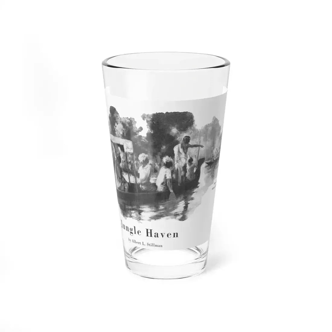 Jungle Haven (1), The American Boy, July 1933 - Pint Glass 16oz 16oz - Go Mug Yourself