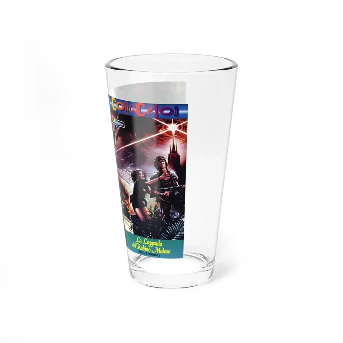 JUNGLE RAIDERS (VHS COVER) Pint Glass 16oz - Go Mug Yourself