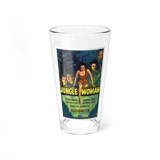JUNGLE WOMAN 1944 Movie Poster - Pint Glass 16oz 16oz - Go Mug Yourself