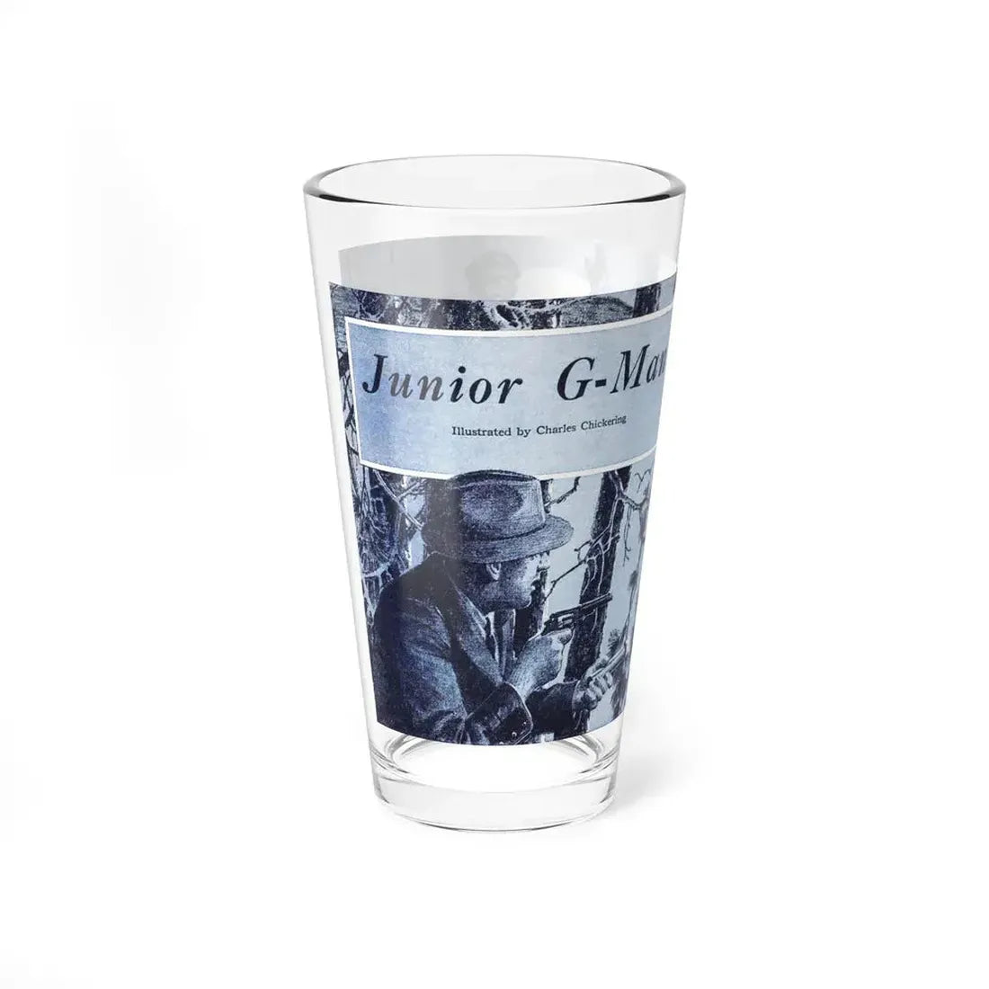 Junior G-Man, Blue Book Magazine, April 1940 - Pint Glass 16oz - Go Mug Yourself