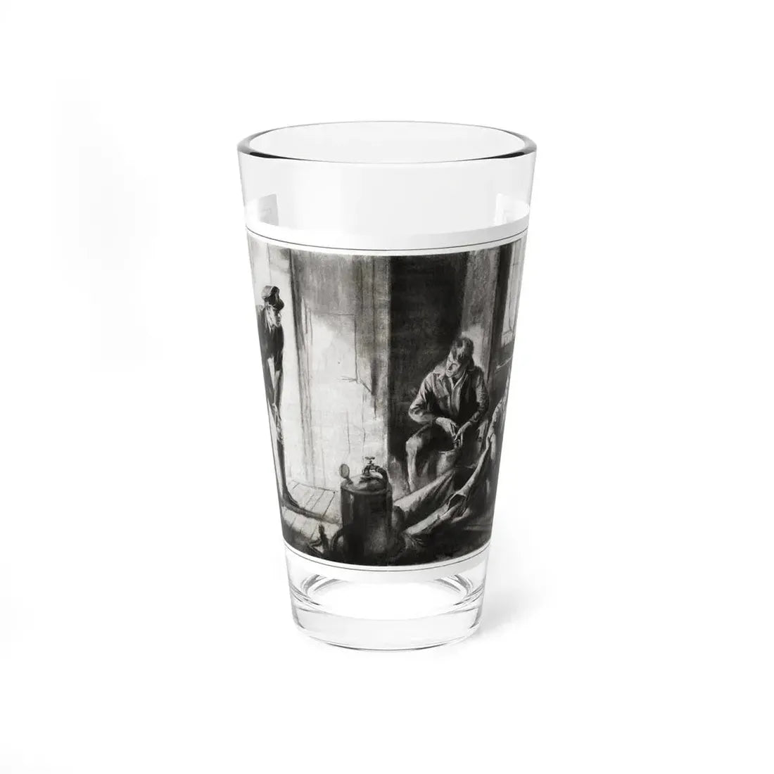 Junior Partners (2), The American Magazine, August 1932 - Pint Glass 16oz 16oz - Go Mug Yourself