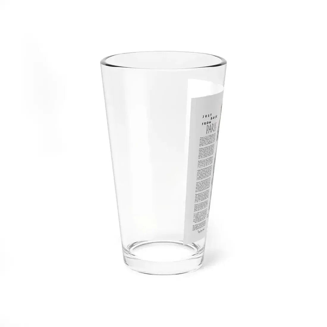 Just Back From Paris, McCall's, December 1931 - Pint Glass 16oz - Go Mug Yourself