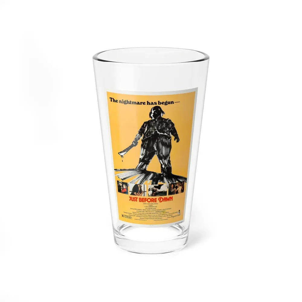 JUST BEFORE DAWN 1981 Movie Poster - Pint Glass 16oz 16oz - Go Mug Yourself