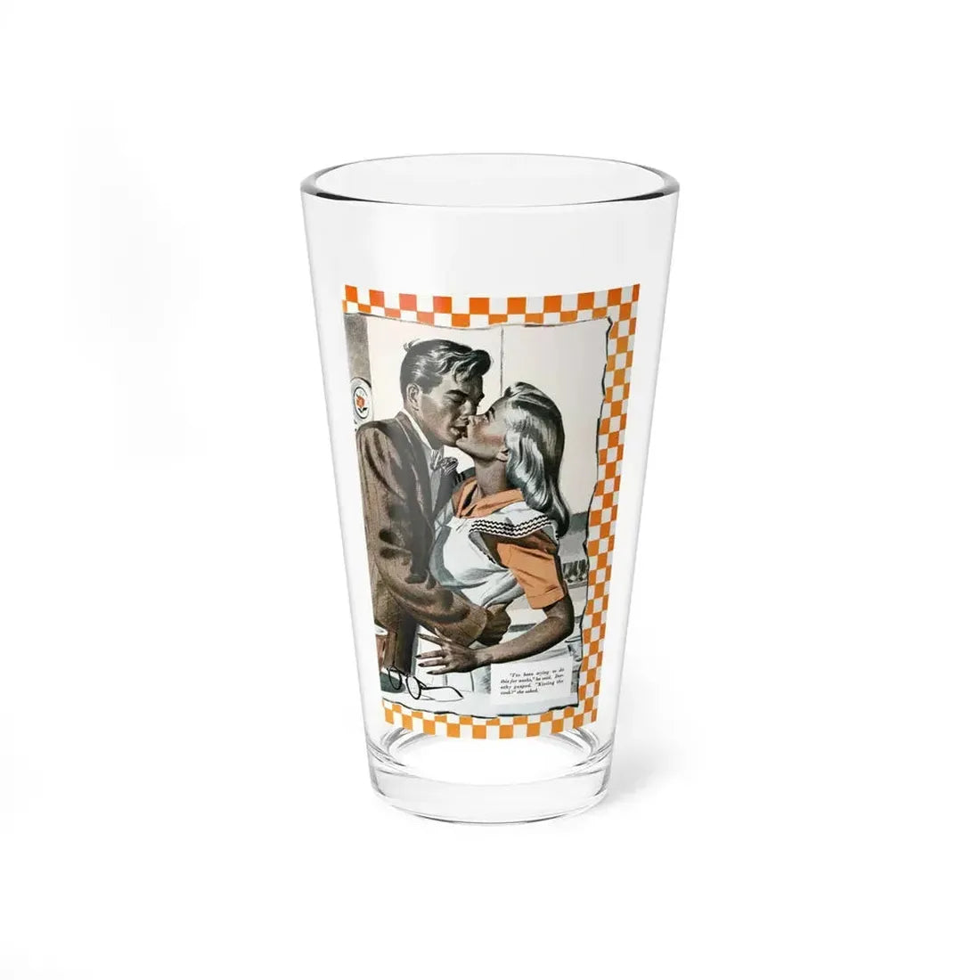 Just the Man for Her!, Redbook, April 1947 - Pint Glass 16oz 16oz - Go Mug Yourself