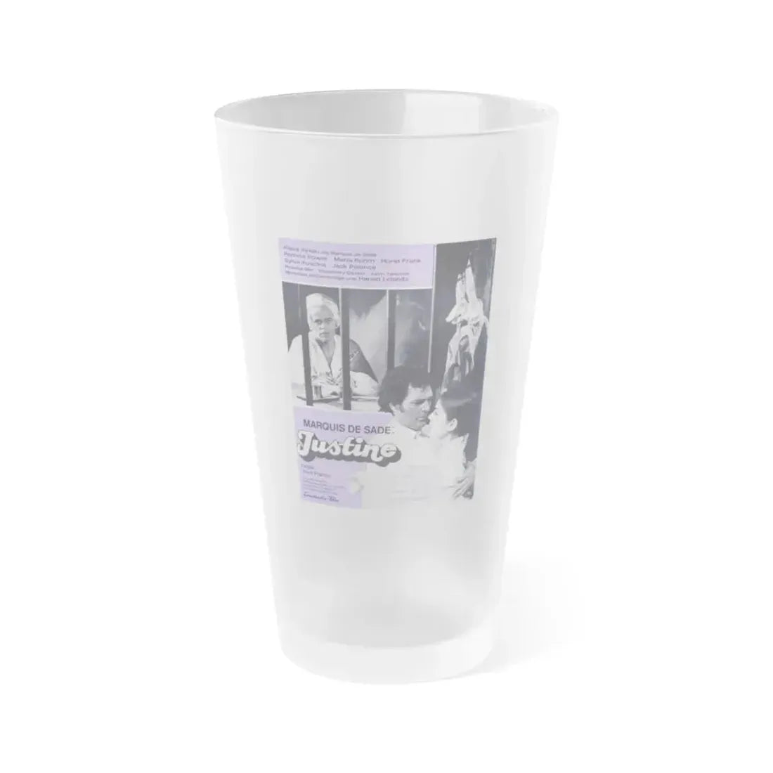 JUSTINE (2) 1969 Movie Poster - Frosted Pint Glass 16oz 16oz Frosted - Go Mug Yourself