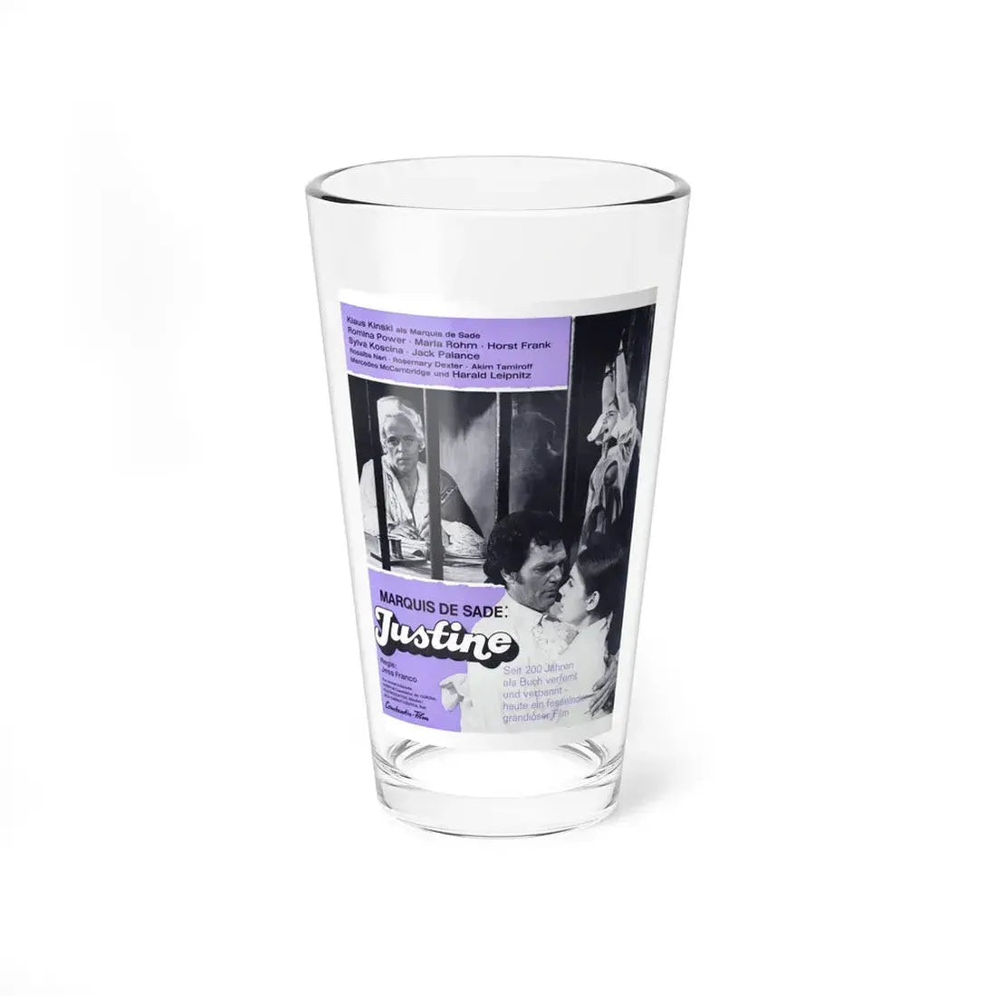 JUSTINE (2) 1969 Movie Poster - Pint Glass 16oz 16oz - Go Mug Yourself