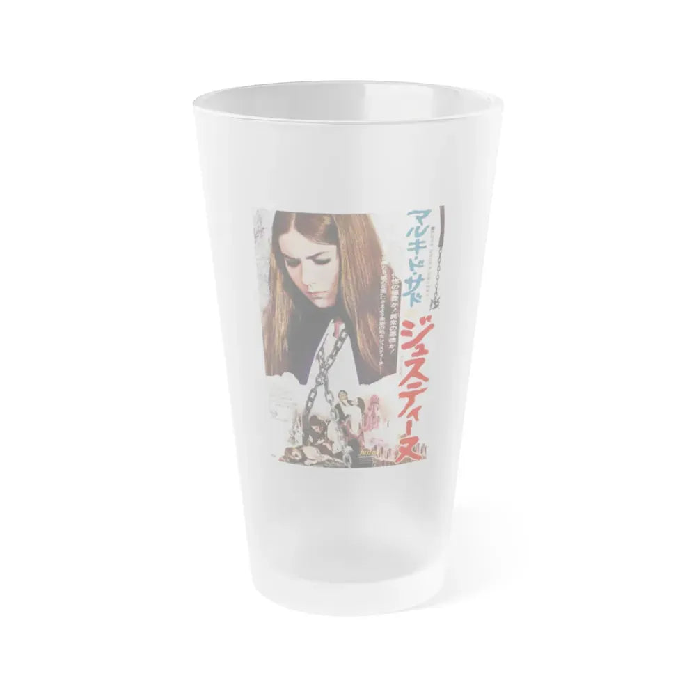 JUSTINE (ASIAN) 1977 Movie Poster - Frosted Pint Glass 16oz 16oz Frosted - Go Mug Yourself