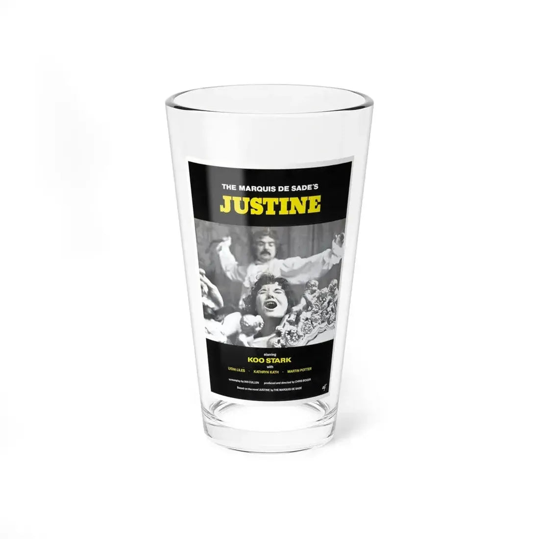 JUSTINE (CRUEL PASSION) 1977 Movie Poster - Pint Glass 16oz 16oz - Go Mug Yourself
