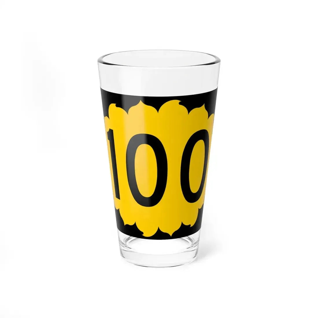 K-100 (Kansas) (Road Sign) Pint Glss 16oz 16oz - Go Mug Yourself