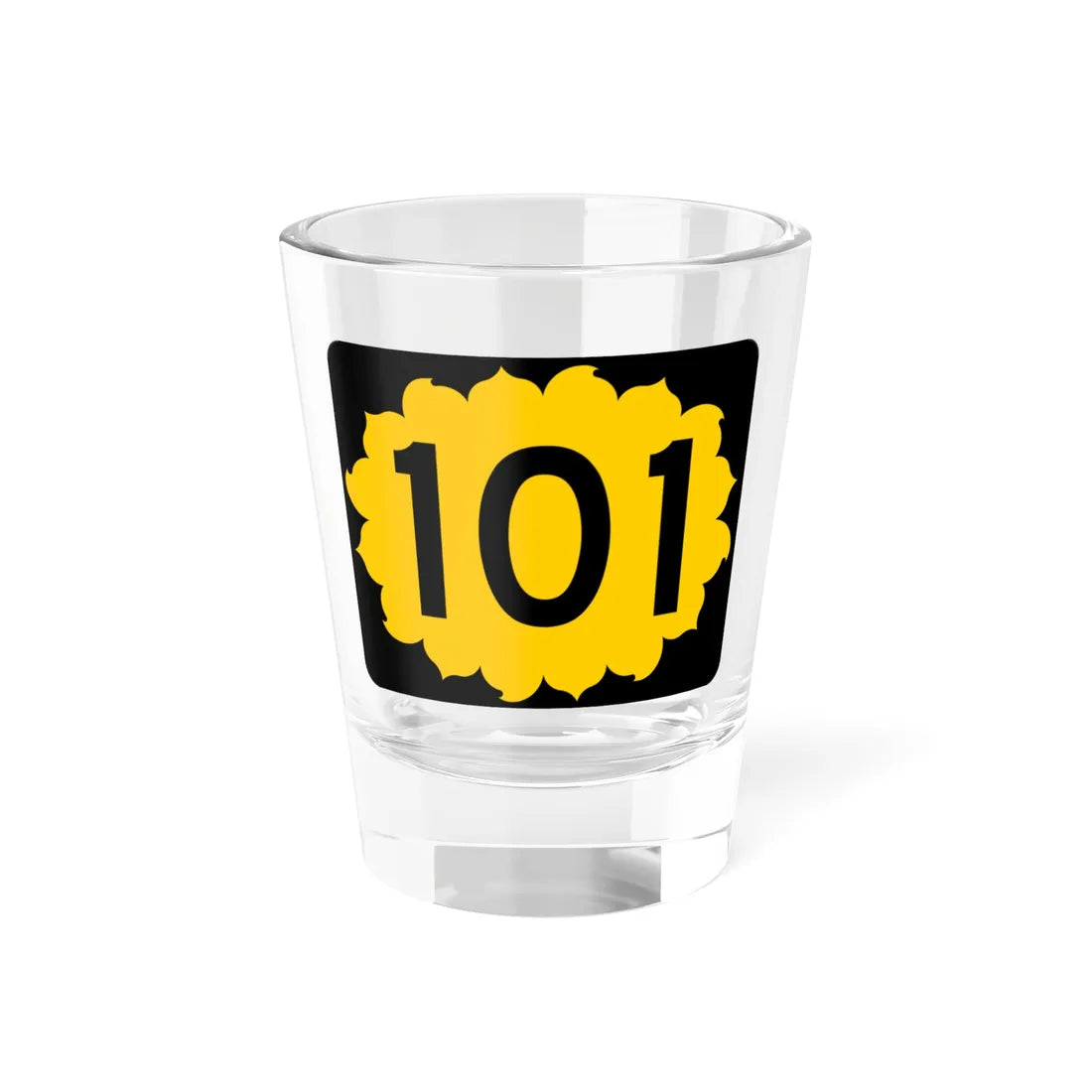 K-101 (Kansas) (Road Sign) Shot Glass 1.5oz 1.5oz - Go Mug Yourself