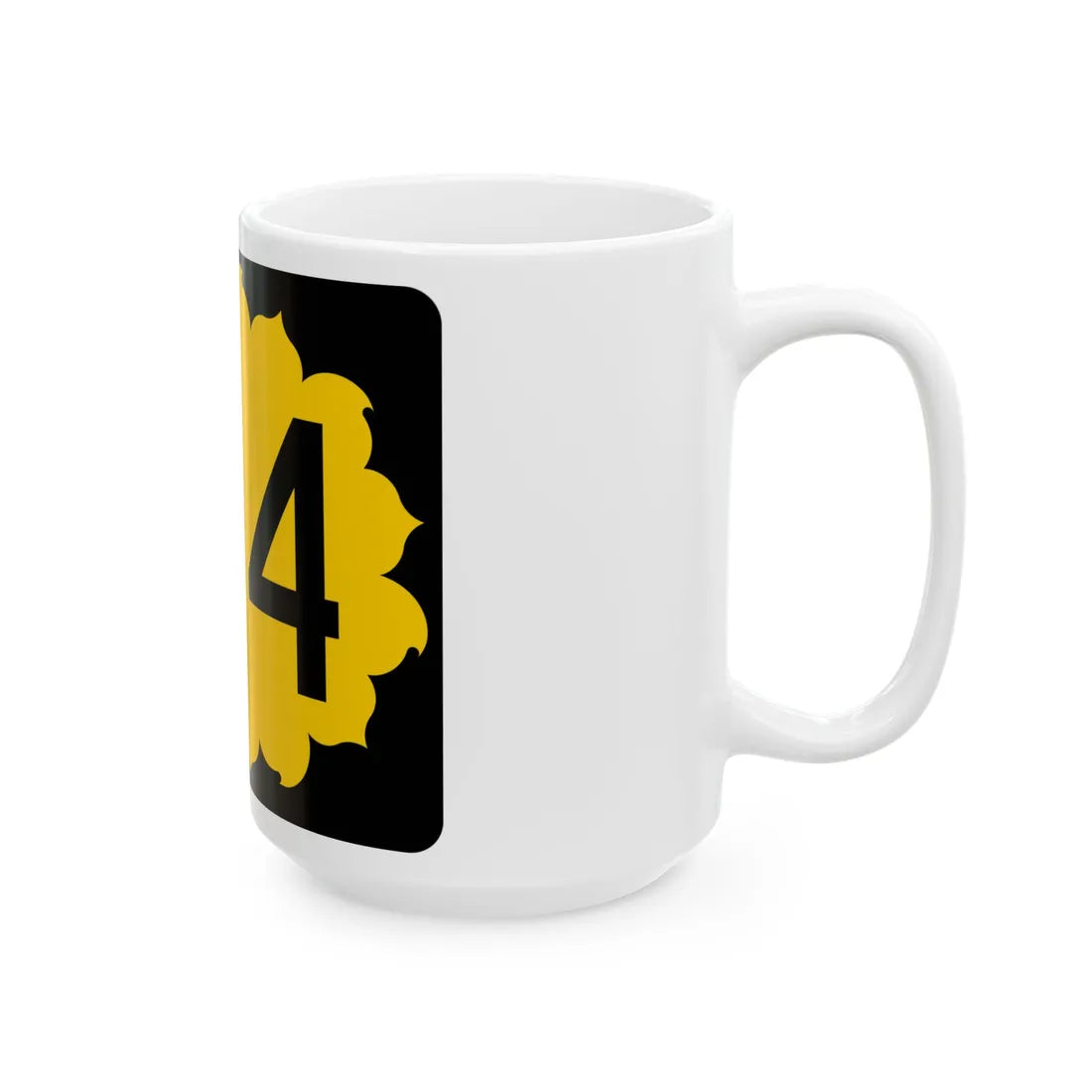 K-104 (Kansas) (Road Sign) White Coffee Mug - Go Mug Yourself