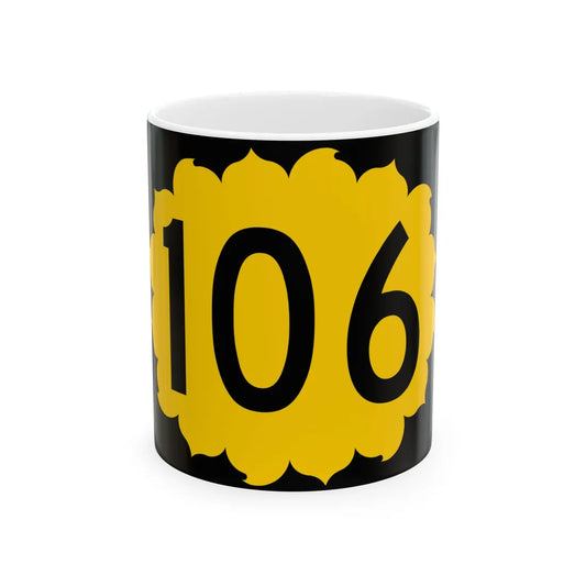 K-106 (Kansas) (Road Sign) White Coffee Mug 11oz - Go Mug Yourself