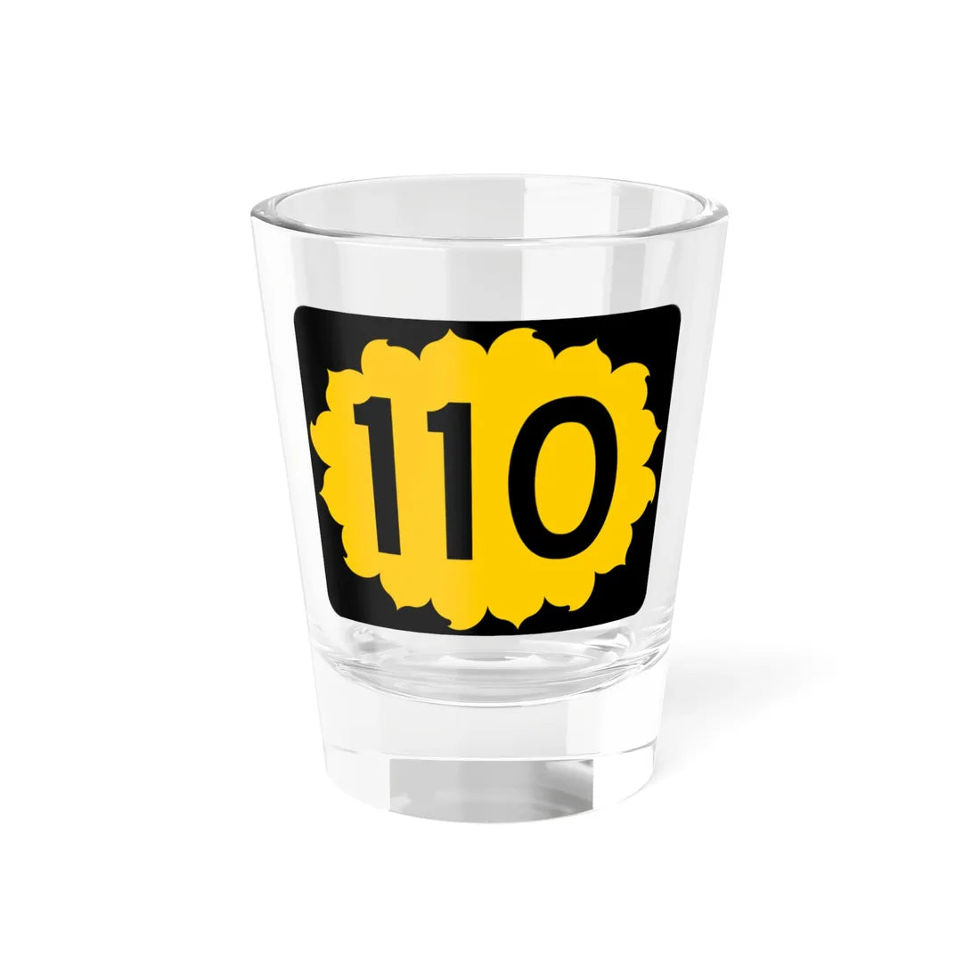 K-110 (Kansas) (Road Sign) Shot Glass 1.5oz 1.5oz - Go Mug Yourself