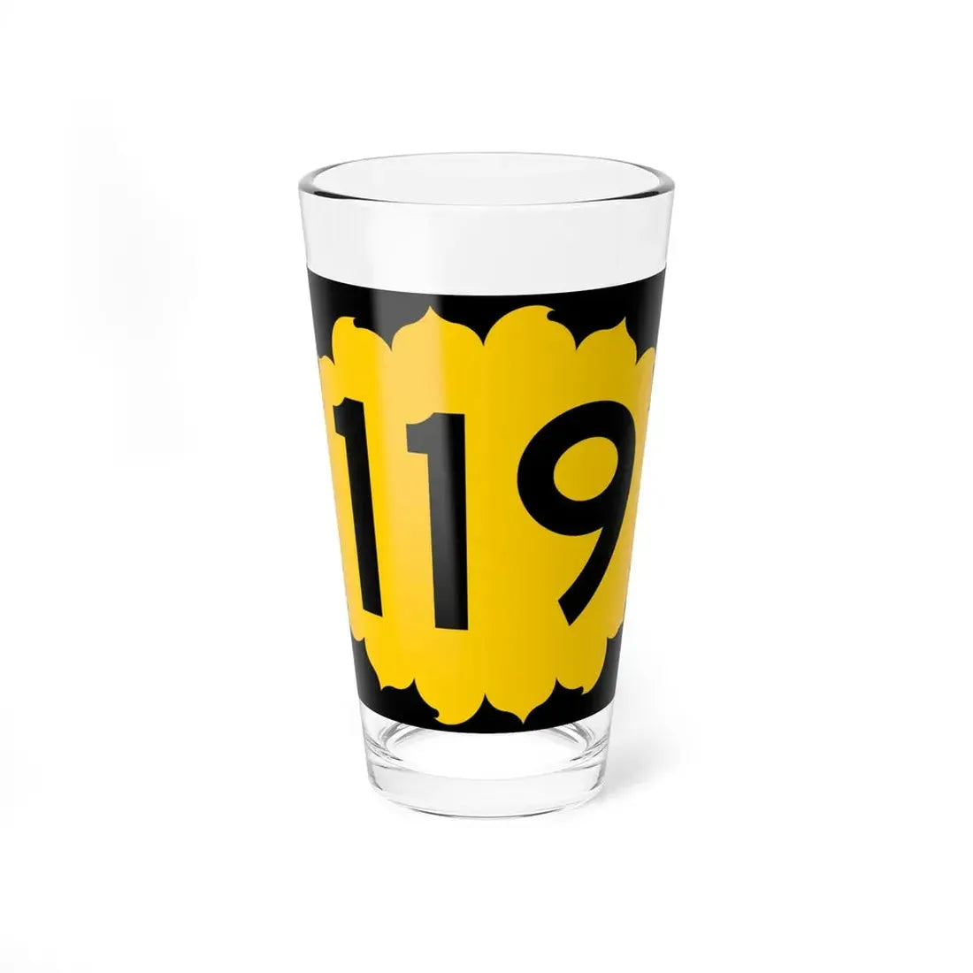 K-119 (Kansas) (Road Sign) Pint Glss 16oz 16oz - Go Mug Yourself