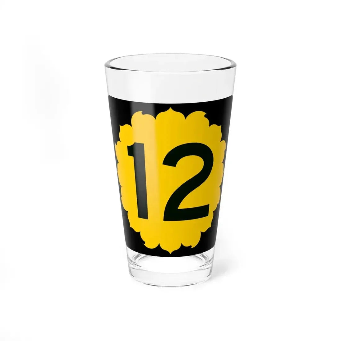 K-12 (Kansas) (Road Sign) Pint Glss 16oz 16oz - Go Mug Yourself