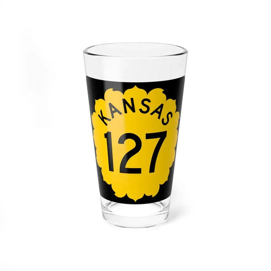 K-127 1962 (Kansas) (Road Sign) Pint Glss 16oz 16oz - Go Mug Yourself