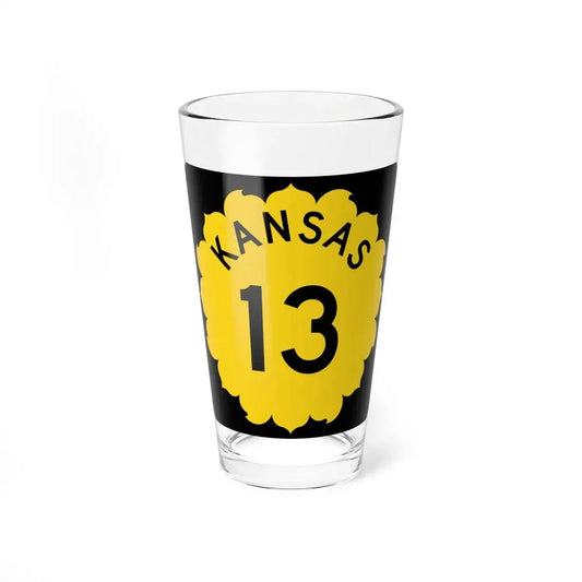 K-13 1962 (Kansas) (Road Sign) Pint Glss 16oz 16oz - Go Mug Yourself