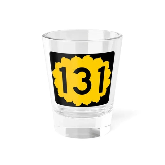 K-131 (Kansas) (Road Sign) Shot Glass 1.5oz 1.5oz - Go Mug Yourself