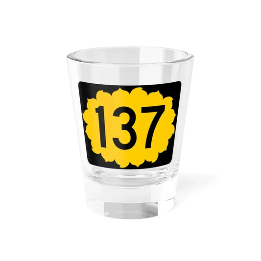 K-137 (Kansas) (Road Sign) Shot Glass 1.5oz 1.5oz - Go Mug Yourself