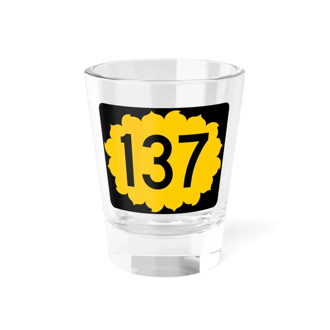 K-137 (Kansas) (Road Sign) Shot Glass 1.5oz 1.5oz - Go Mug Yourself