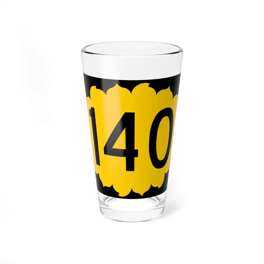 K-140 (Kansas) (Road Sign) Pint Glss 16oz 16oz - Go Mug Yourself