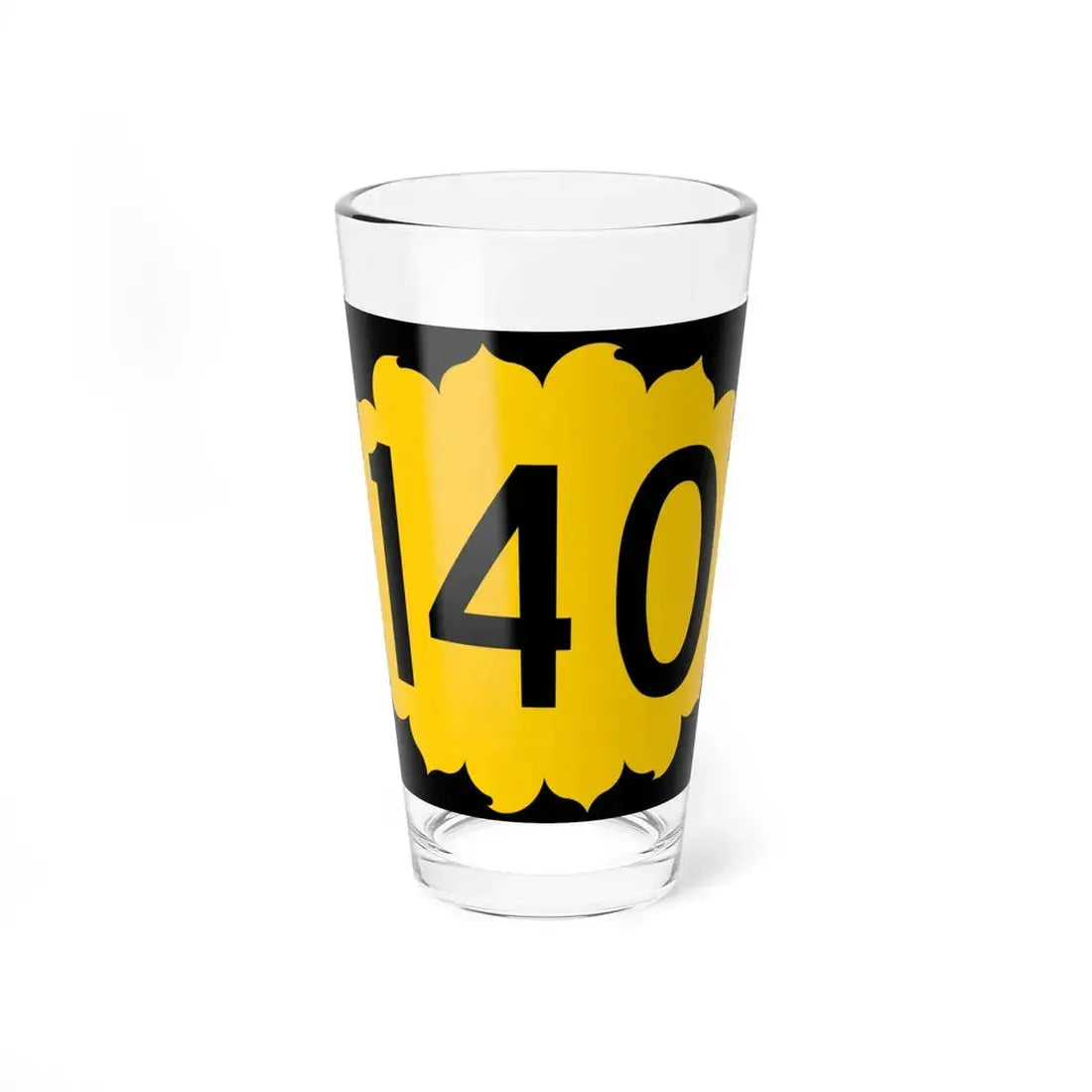 K-140 (Kansas) (Road Sign) Pint Glss 16oz 16oz - Go Mug Yourself