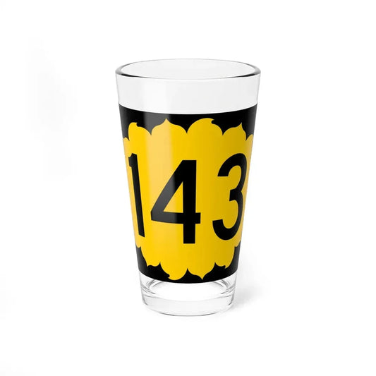 K-143 (Kansas) (Road Sign) Pint Glss 16oz 16oz - Go Mug Yourself