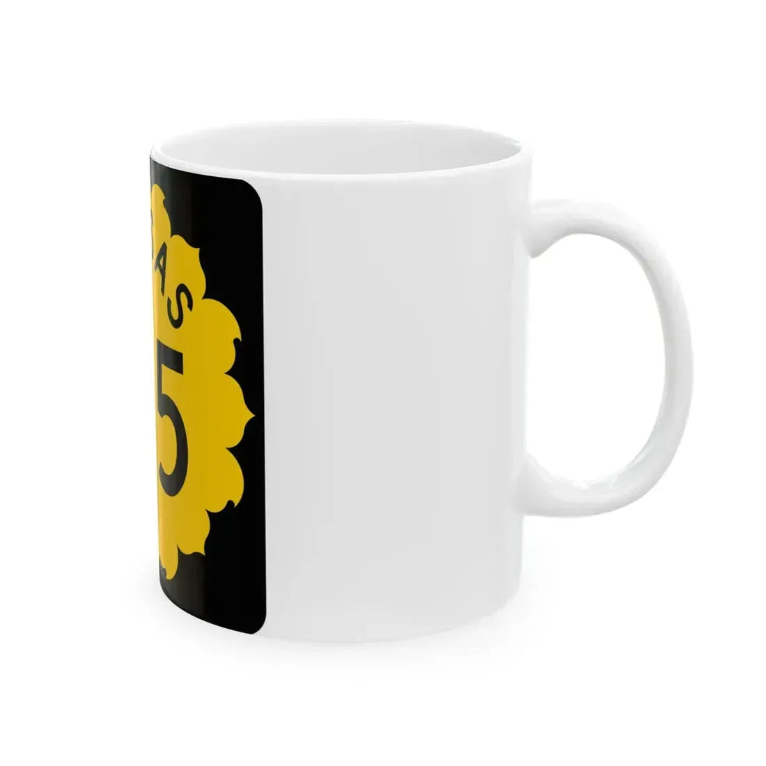 K-145 1962 (Kansas) (Road Sign) White Coffee Mug - Go Mug Yourself