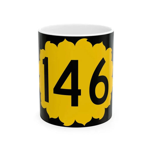 K-146 (Kansas) (Road Sign) White Coffee Mug 11oz - Go Mug Yourself
