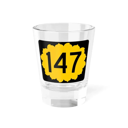 K-147 (Kansas) (Road Sign) Shot Glass 1.5oz 1.5oz - Go Mug Yourself