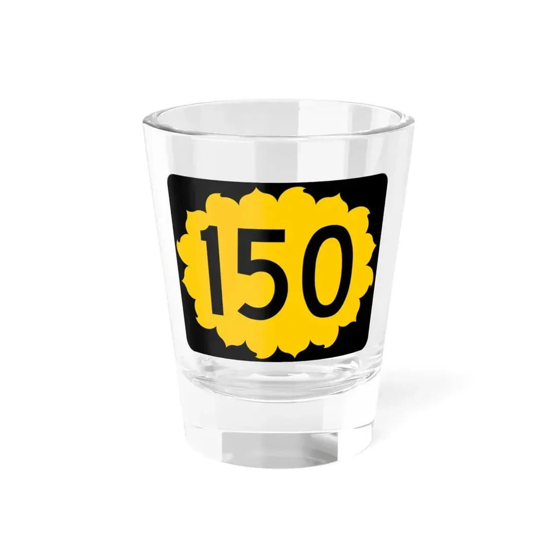 K-150 (Kansas) (Road Sign) Shot Glass 1.5oz 1.5oz - Go Mug Yourself