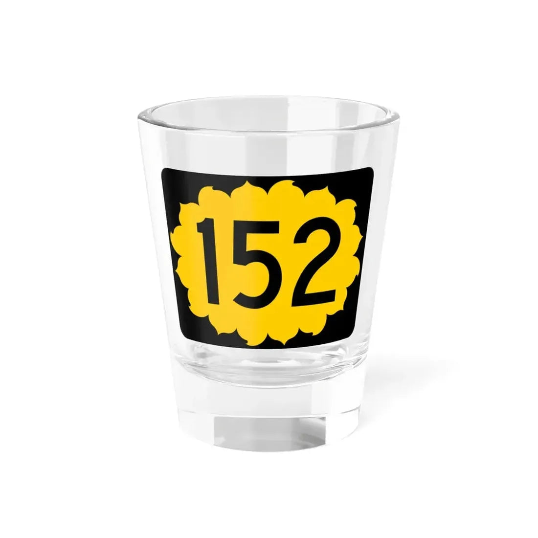 K-152 (Kansas) (Road Sign) Shot Glass 1.5oz 1.5oz - Go Mug Yourself