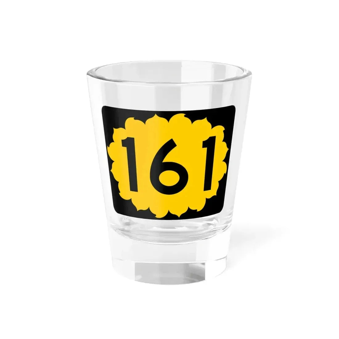K-161 (Kansas) (Road Sign) Shot Glass 1.5oz 1.5oz - Go Mug Yourself