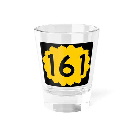 K-161 (Kansas) (Road Sign) Shot Glass 1.5oz 1.5oz - Go Mug Yourself