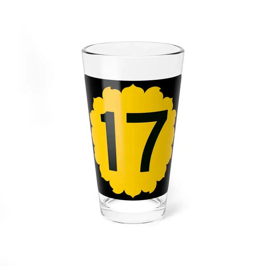 K-17 (Kansas) (Road Sign) Pint Glss 16oz 16oz - Go Mug Yourself