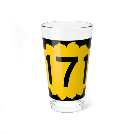 K-171 (Kansas) (Road Sign) Pint Glss 16oz 16oz - Go Mug Yourself
