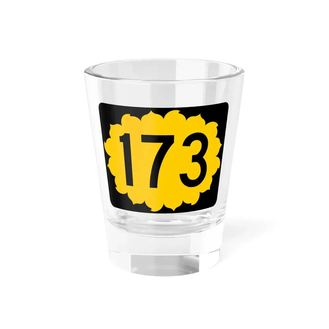 K-173 (Kansas) (Road Sign) Shot Glass 1.5oz 1.5oz - Go Mug Yourself