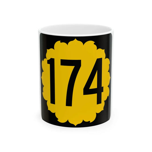 K-174 1968 (Kansas) (Road Sign) White Coffee Mug 11oz - Go Mug Yourself