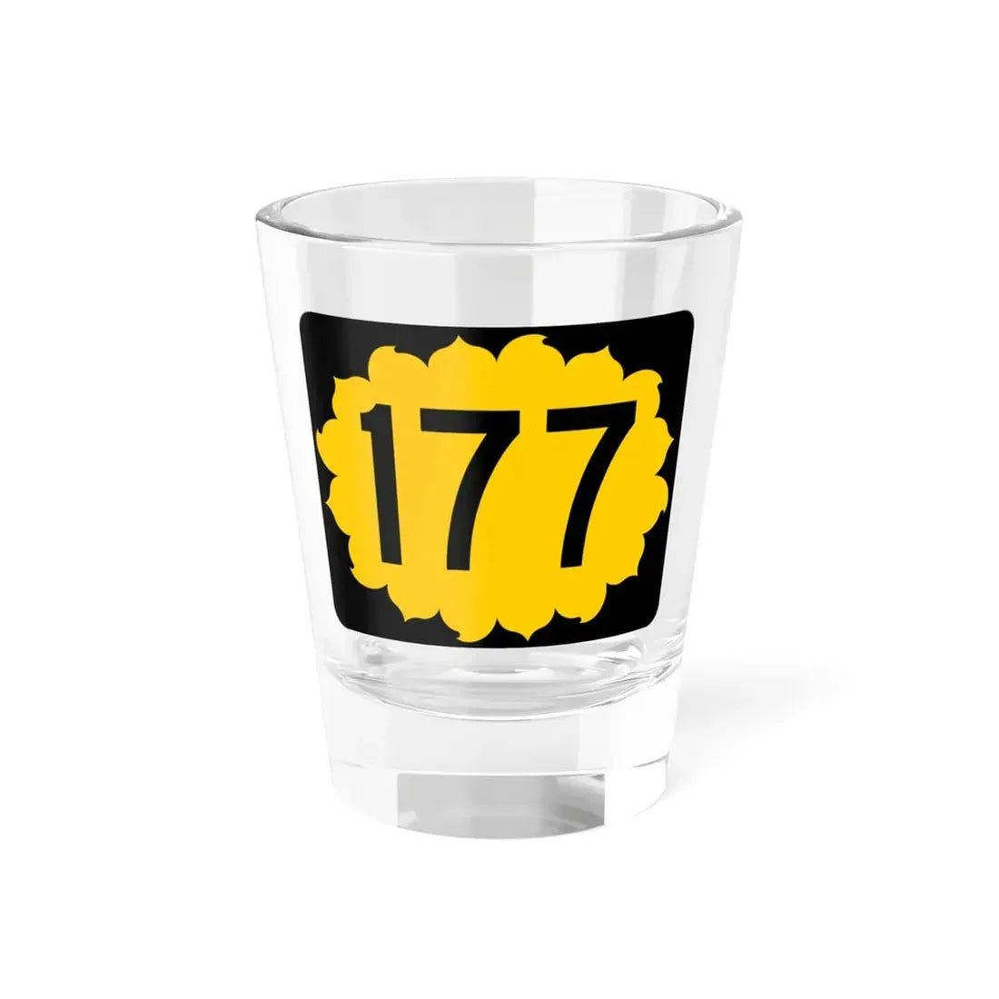 K-177 (Kansas) (Road Sign) Shot Glass 1.5oz 1.5oz - Go Mug Yourself