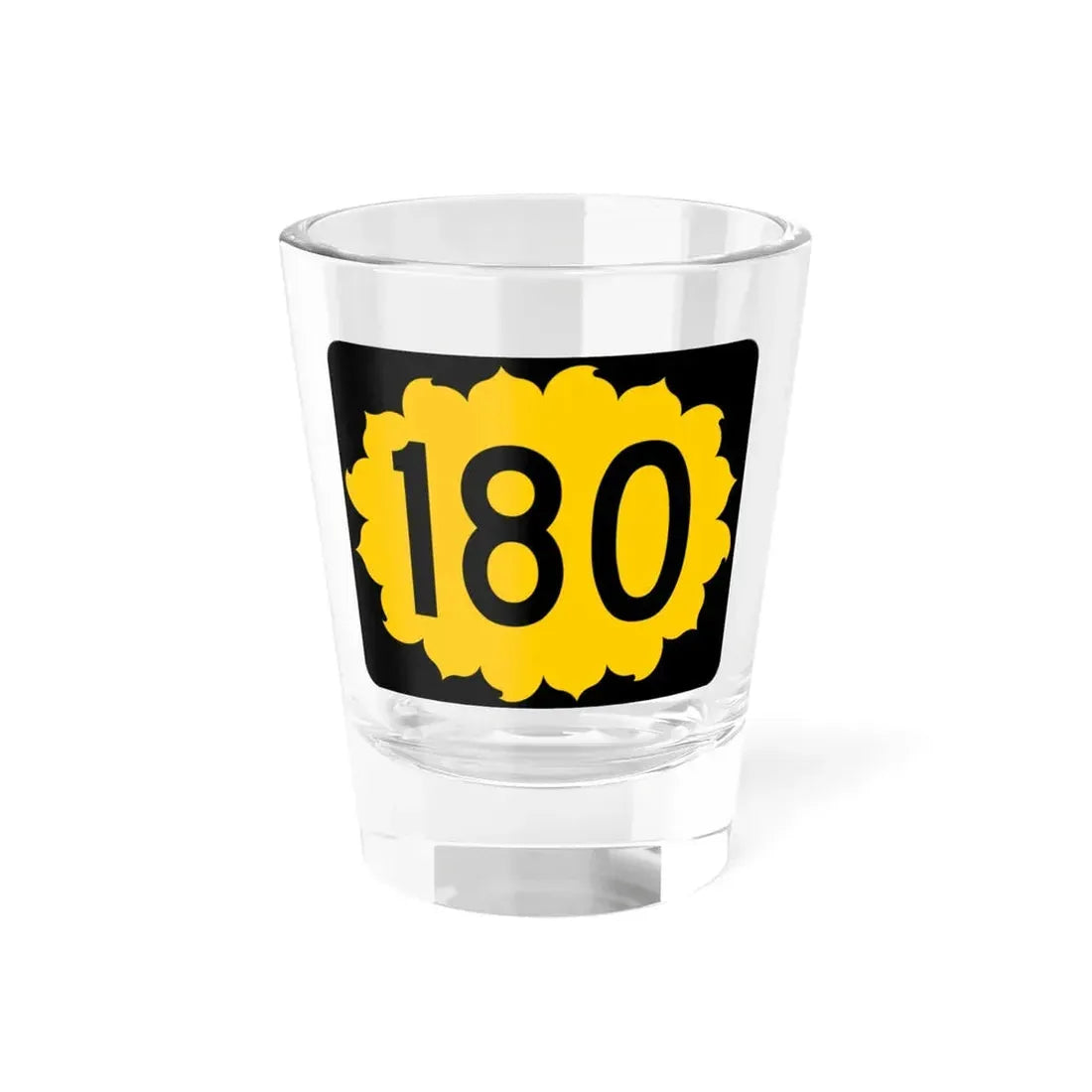 K-180 (Kansas) (Road Sign) Shot Glass 1.5oz 1.5oz - Go Mug Yourself