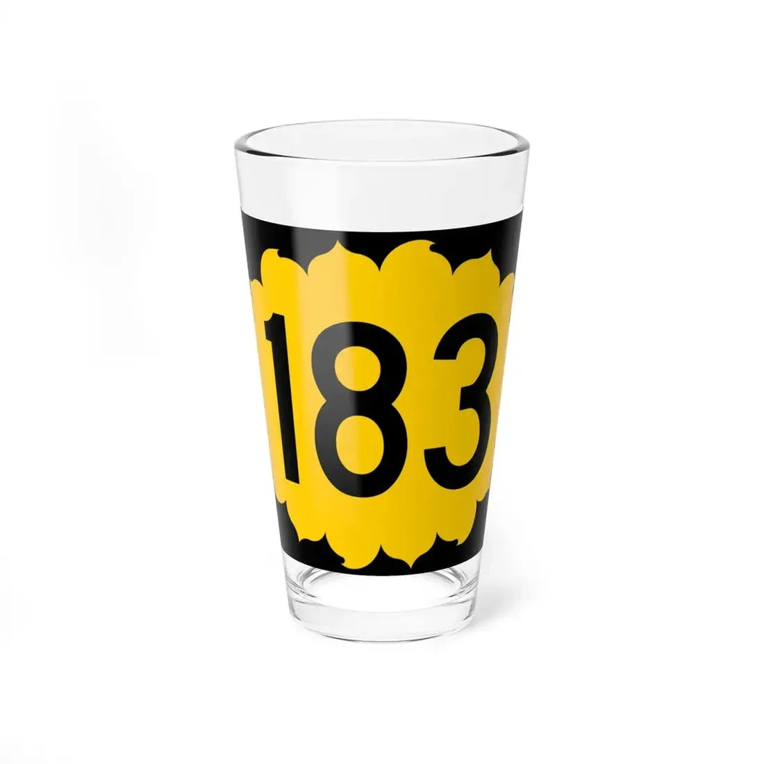 K-183 (Kansas) (Road Sign) Pint Glss 16oz 16oz - Go Mug Yourself