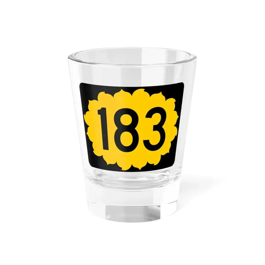 K-183 (Kansas) (Road Sign) Shot Glass 1.5oz 1.5oz - Go Mug Yourself