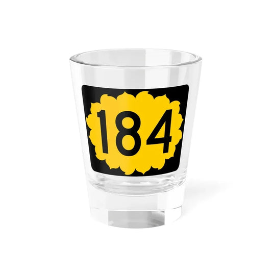 K-184 (Kansas) (Road Sign) Shot Glass 1.5oz 1.5oz - Go Mug Yourself