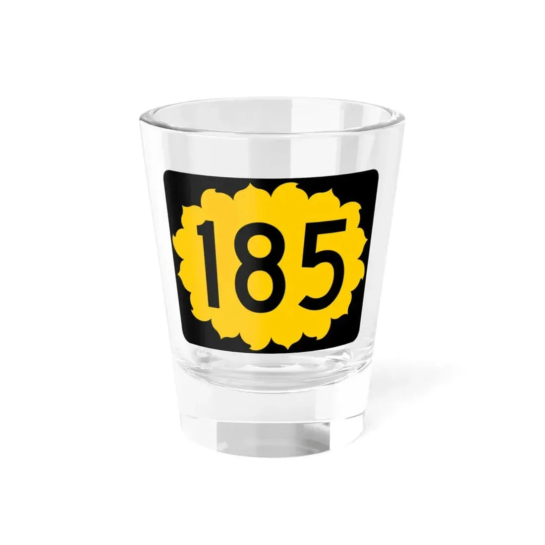 K-185 (Kansas) (Road Sign) Shot Glass 1.5oz 1.5oz - Go Mug Yourself