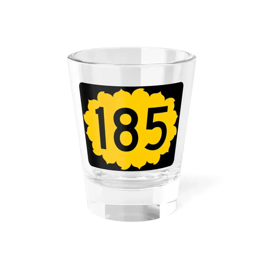K-185 (Kansas) (Road Sign) Shot Glass 1.5oz 1.5oz - Go Mug Yourself