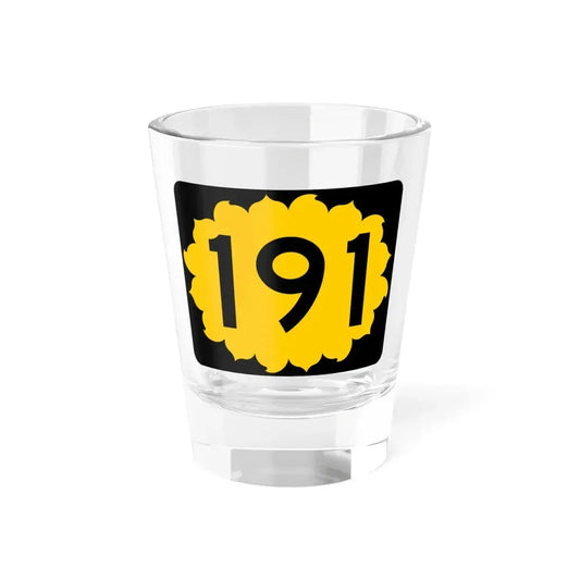 K-191 (Kansas) (Road Sign) Shot Glass 1.5oz 1.5oz - Go Mug Yourself