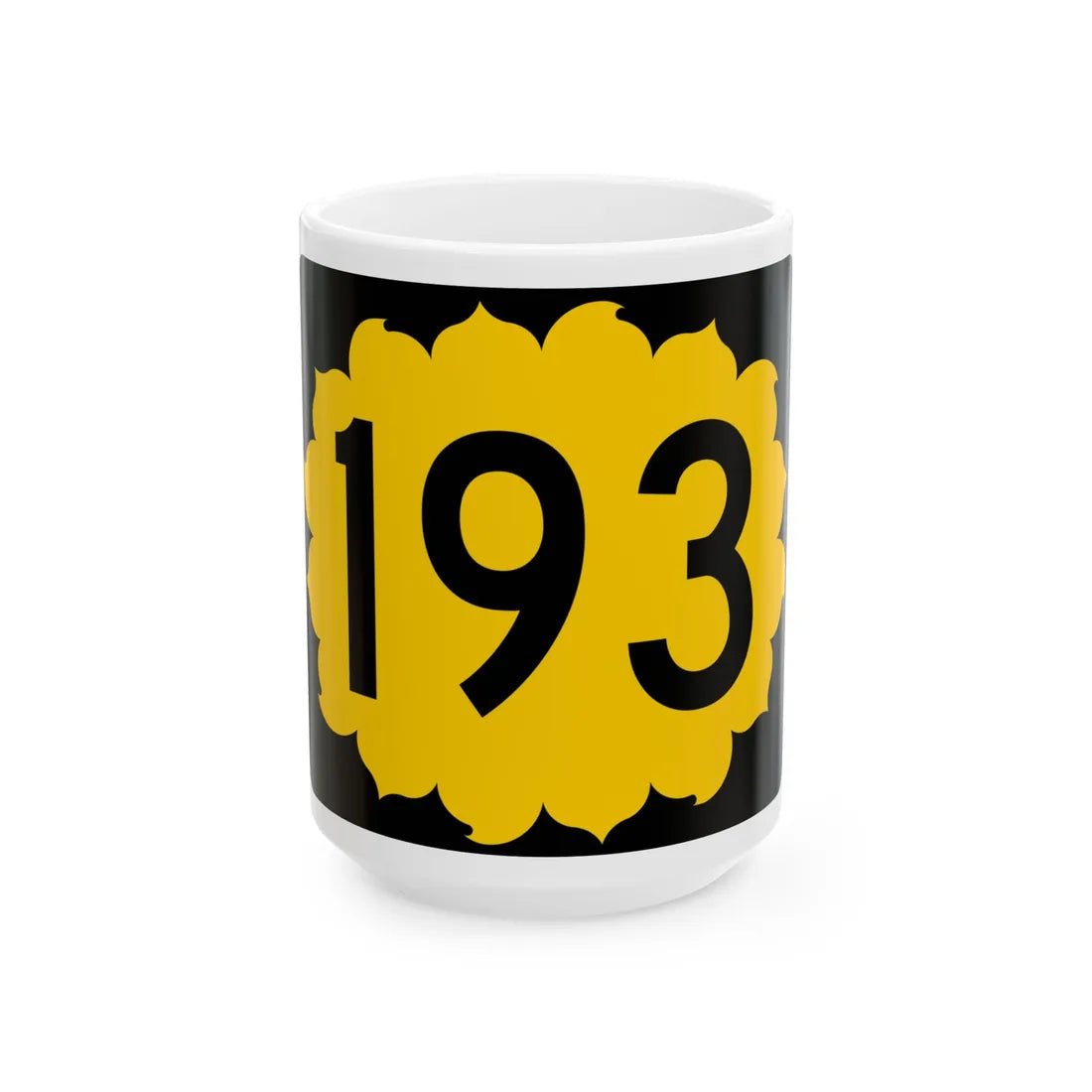 K-193 (Kansas) (Road Sign) White Coffee Mug 15oz - Go Mug Yourself