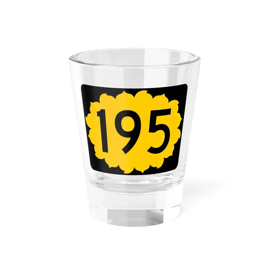 K-195 (Kansas) (Road Sign) Shot Glass 1.5oz 1.5oz - Go Mug Yourself