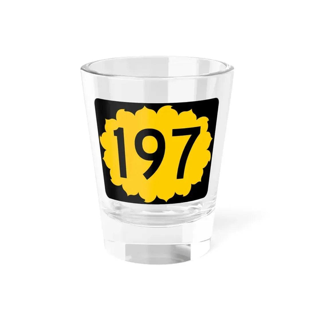 K-197 (Kansas) (Road Sign) Shot Glass 1.5oz 1.5oz - Go Mug Yourself